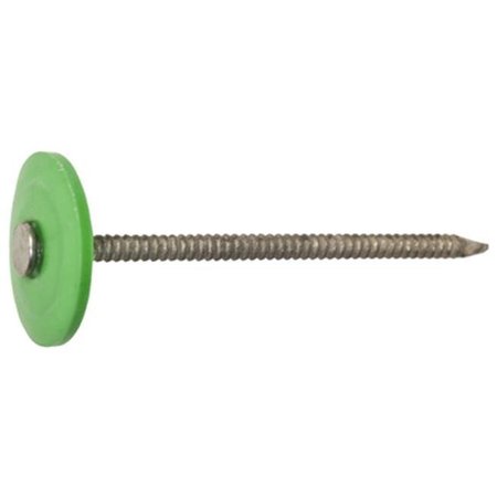 TOTALTURF 461439 250 Count; 1 in. Galvanized Plastic Cap Roofing Nail. TO567321